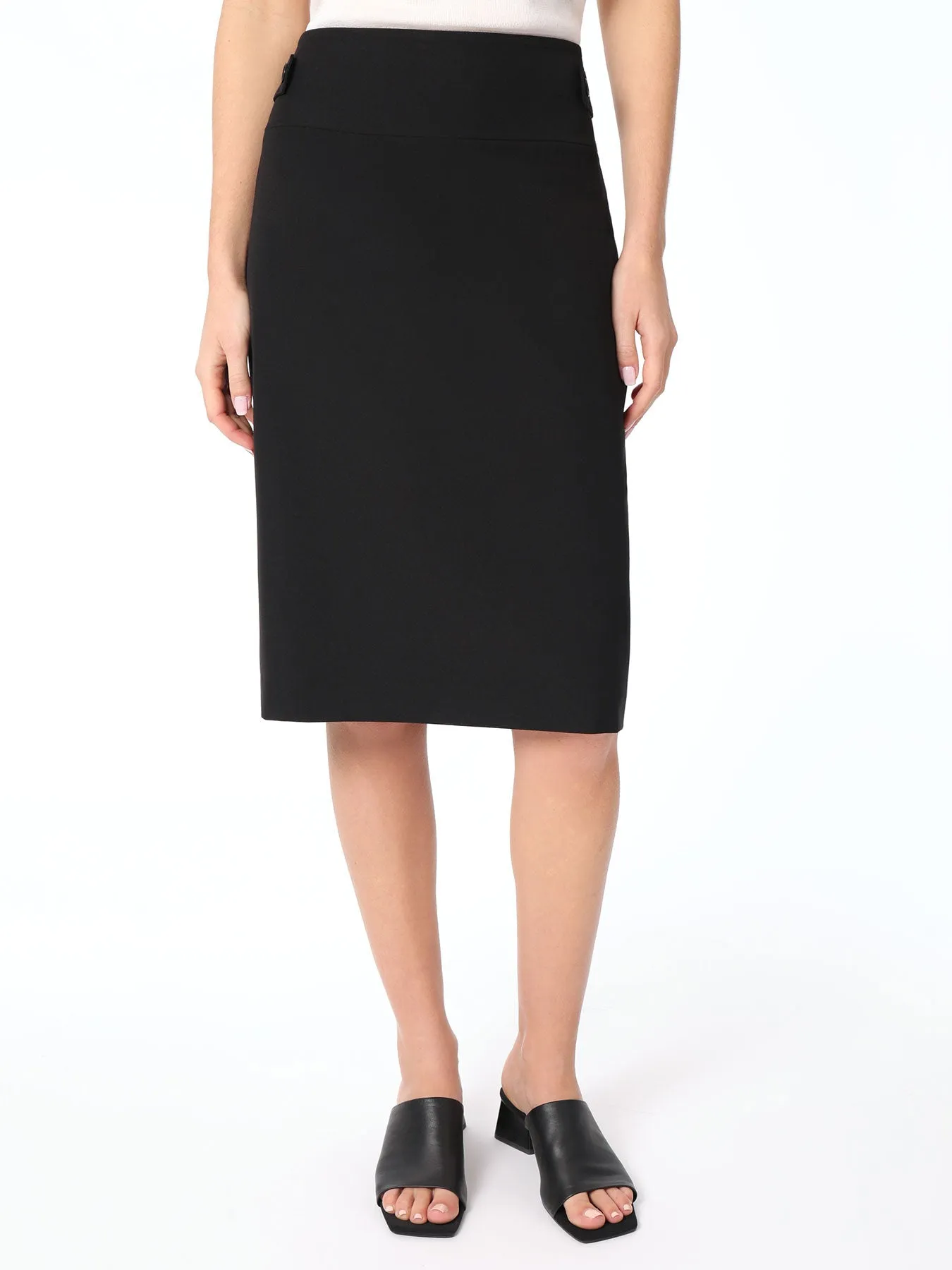 Bi-Stretch High-Rise Skirt