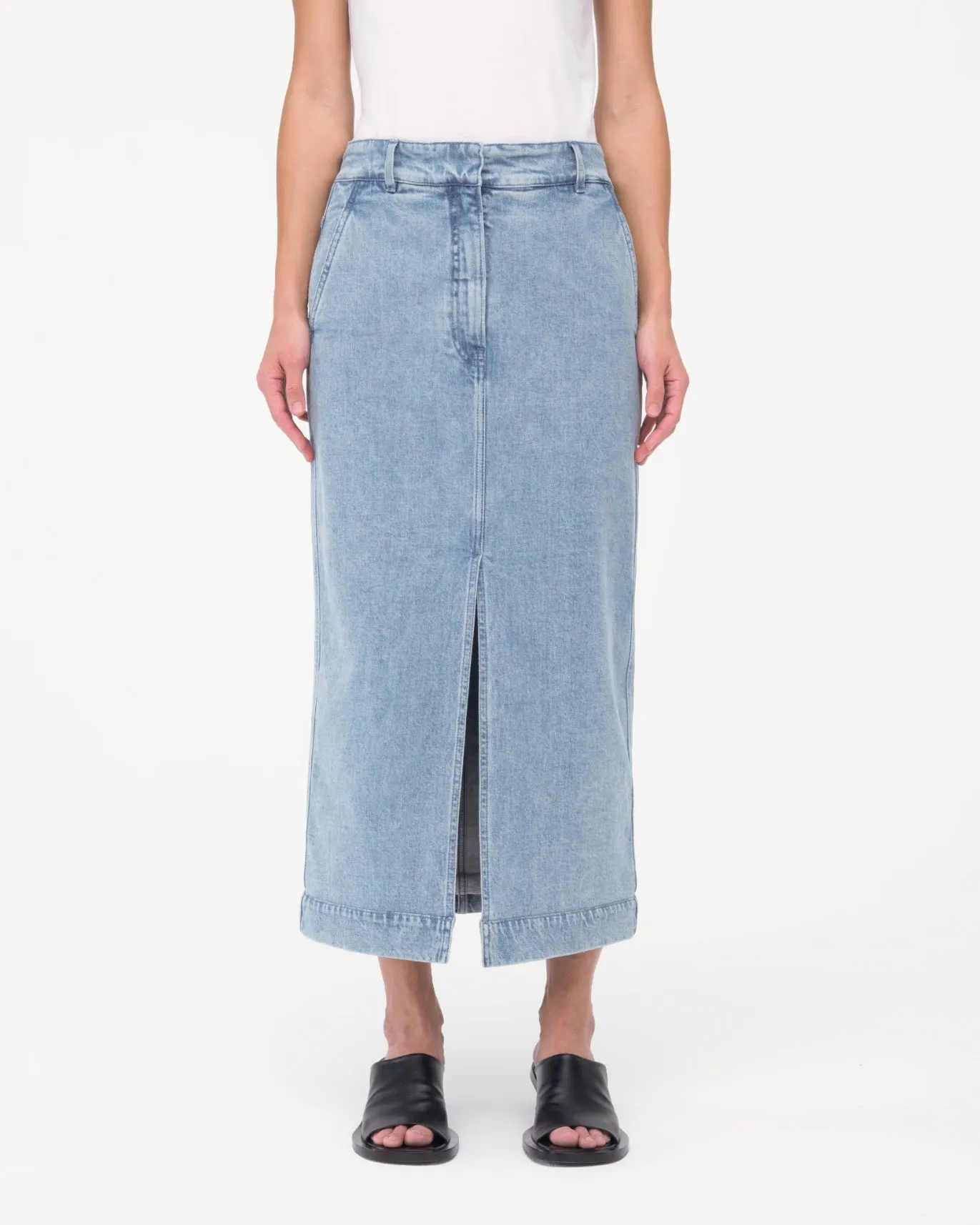 Denim Pencil Skirt