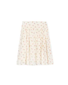 Derry - Dotted Floral Printed Skirt